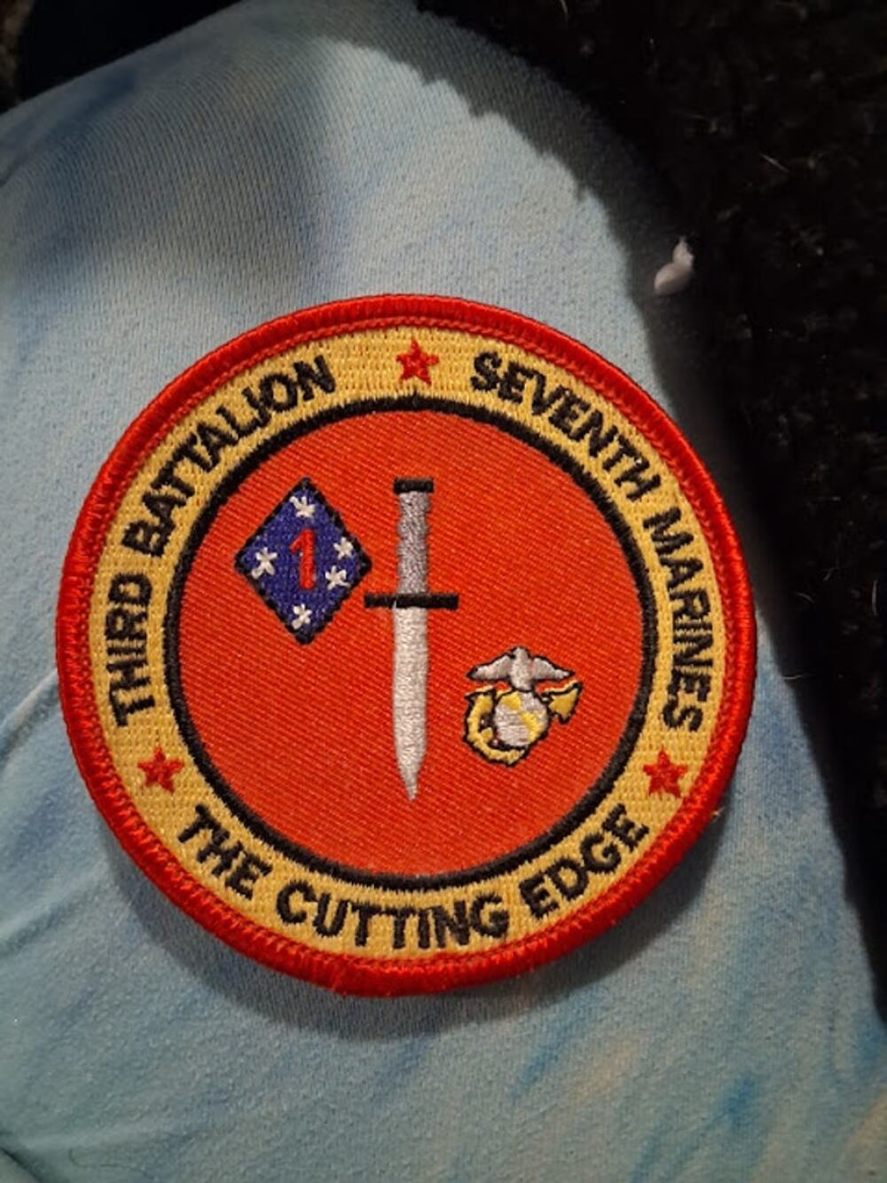 Third Battalion Seventh Marines The Cutting Edge Patch